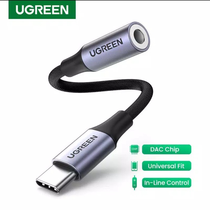 Ugreen Konverter Type C to Aux 3.5 mm Ugreen Tipe C to Aux 3.5 mm