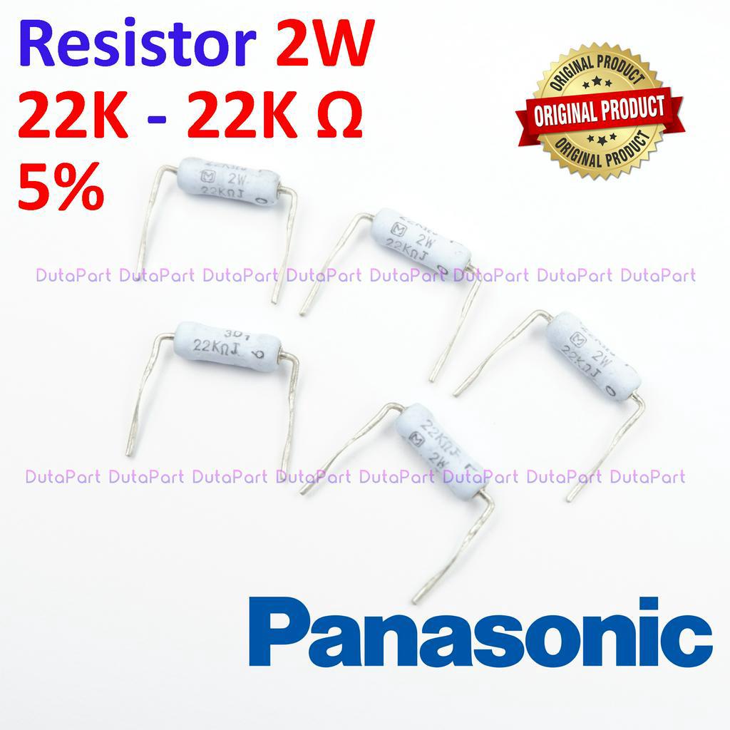 Resistor 22K Ohm 2 Watt 5% ORIGINAL PANASONIC 2W 22K R HIGH QUALITY