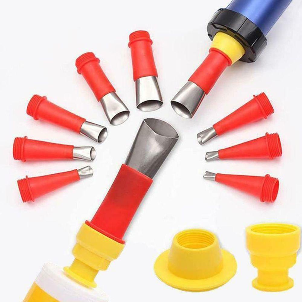 TOP Caulk Nozzle Aplikator Stainless Steel Sealant Alat Finishing Caulking Finisher