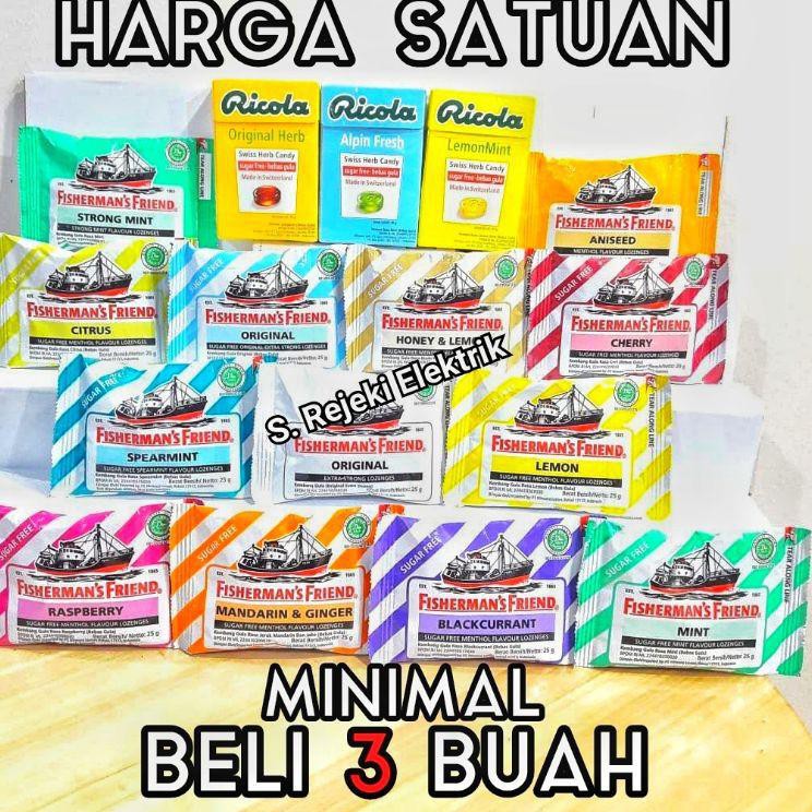 

(DIKIRIM DARI JAKARTA） [Harga SATUAN] Fisherman Friend/Fisherman's Friends 25gr/25 gr Ricola/Rikola