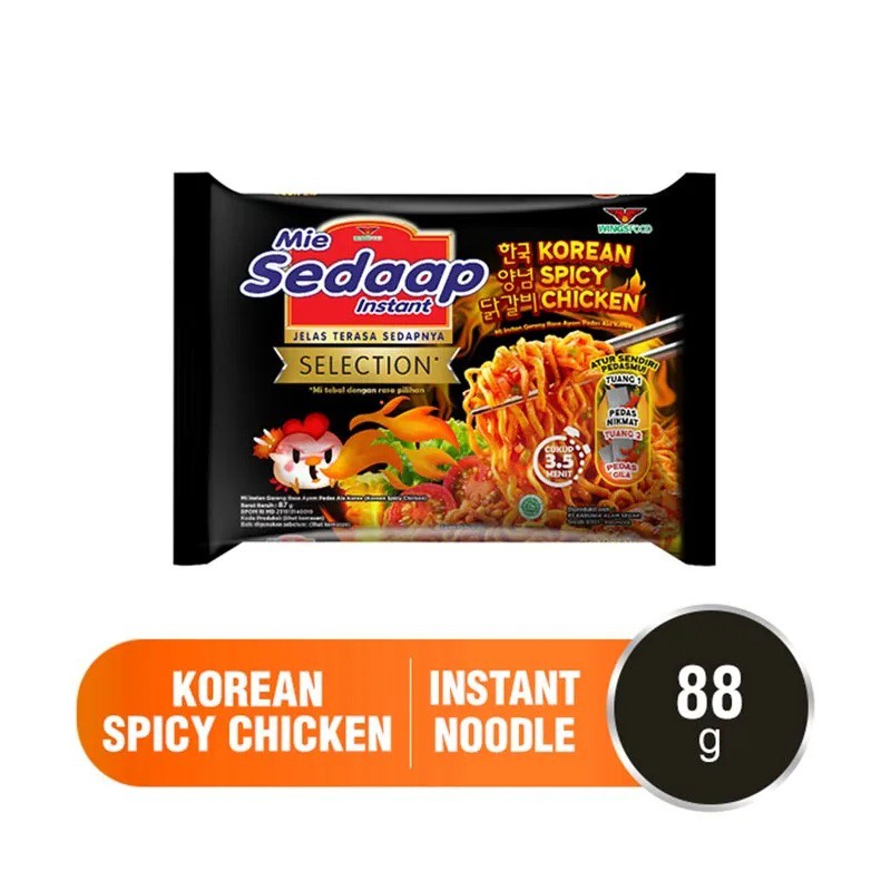 

Mie Sedaap Korean Spicy Chicken Goreng 87 gr #MDR