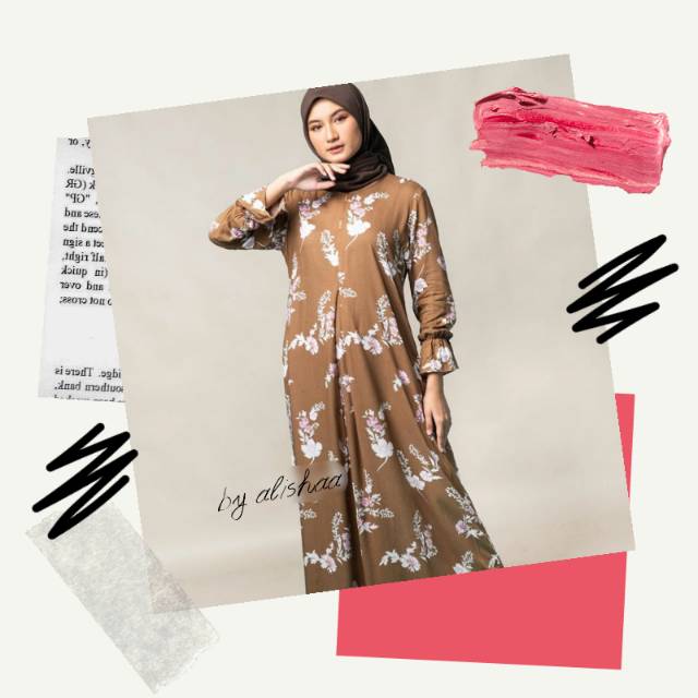 Elana dress brownie