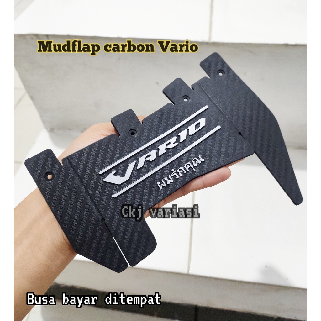 MUD FLAP VARIO 125 150 ESP KARBON MUDFLAP VARIO 125 150 ESP NEW CARBON MOSCOW KARET PELINDUNG DINAMO
