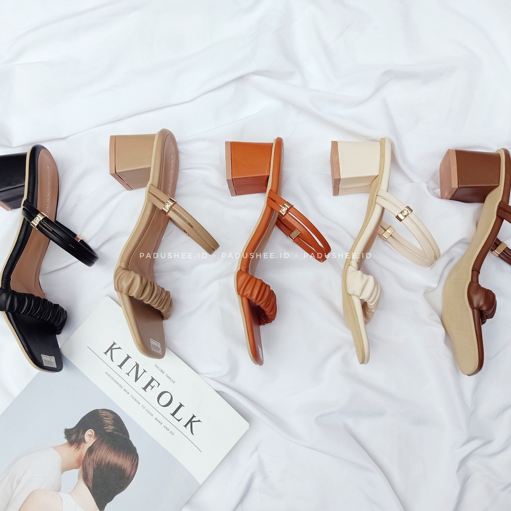 Padushee.id - sandal heels wanita || RENATA || heels 5 cm / hak tahu wanita