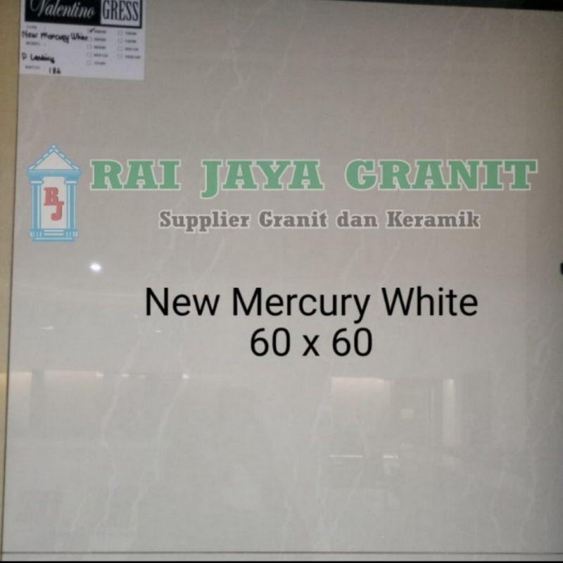 Granit Lantai 60x60 Mercury White Valentino Gress