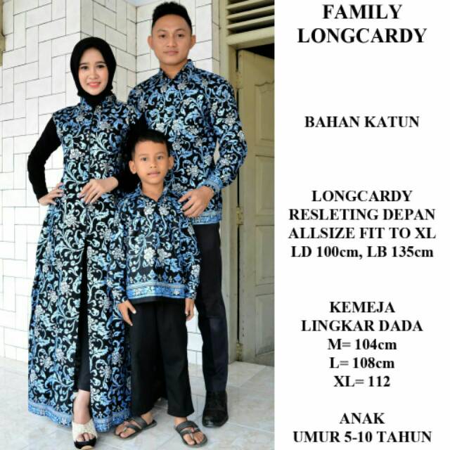 GROSIR BATIK FAMILY LONGCARDY