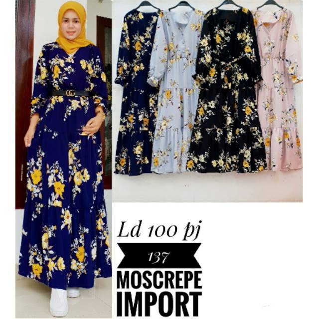 Gamis Bunga Import