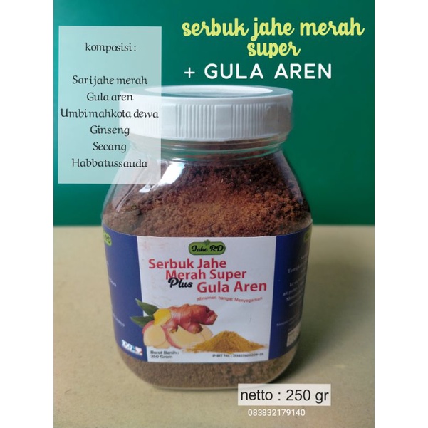 

serbuk jahe merah super