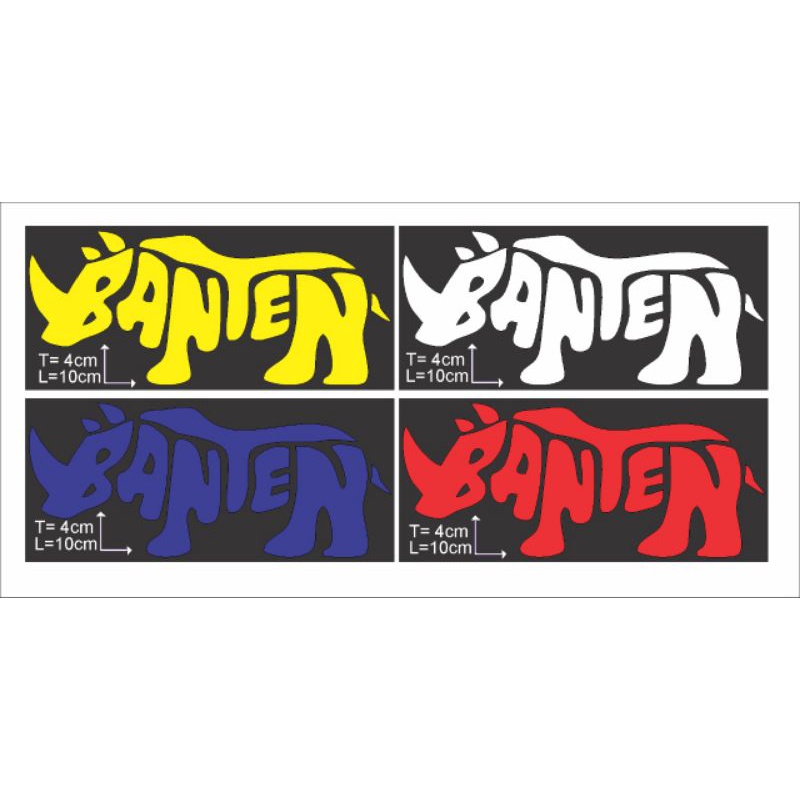 stiker Banten Badak/Cutting setiker