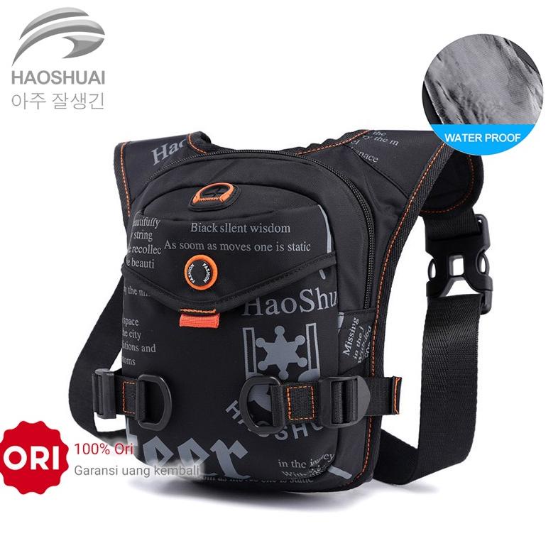 Haoshuai 5126 Tas Selempang Pria Waistbag Pria Waterproof Watchkite Wkos