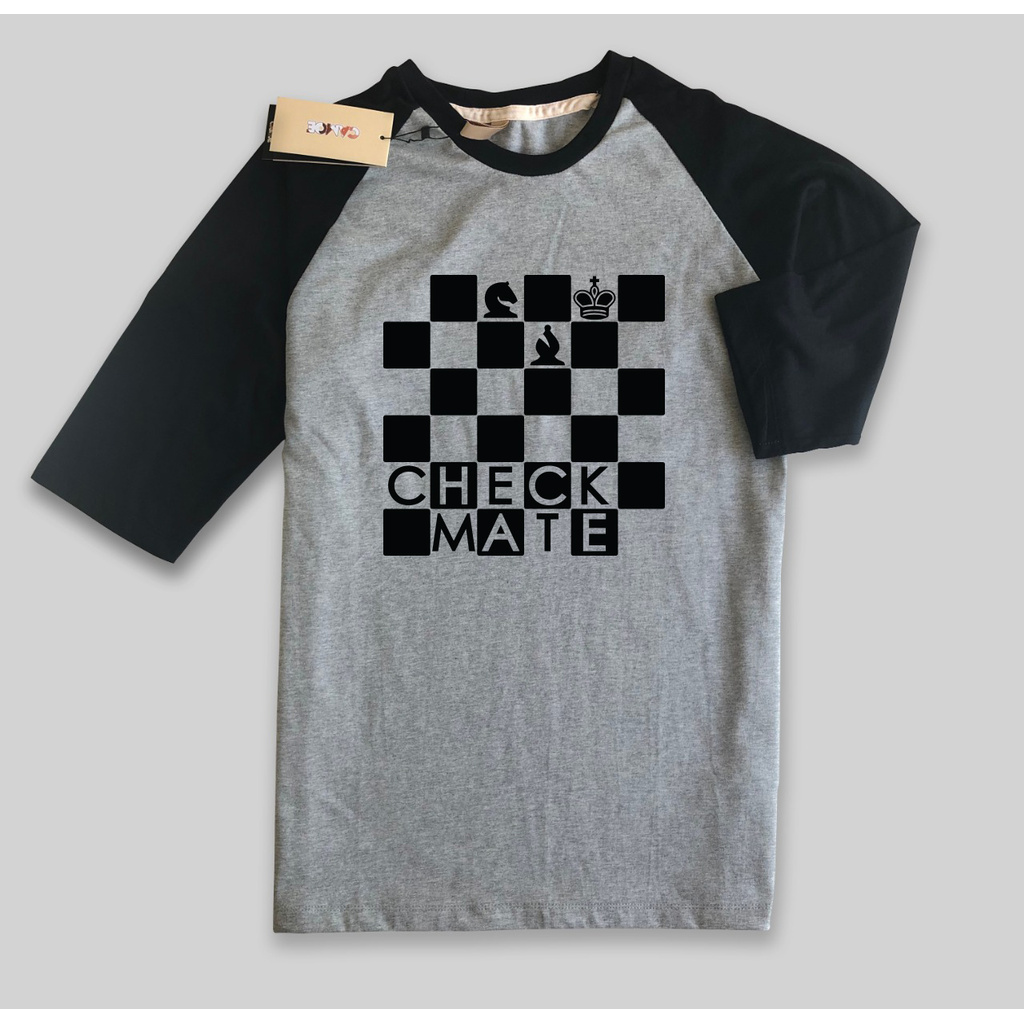 Kaos Raglan Catur Chess Check Mate
