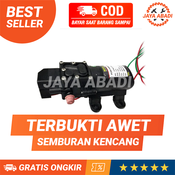 Pompa Air Dc Water Pump Dinamo Steam Power Sprayer Mini Cuci Motor Mobil Hidroponik Dc 12v MOLLAR