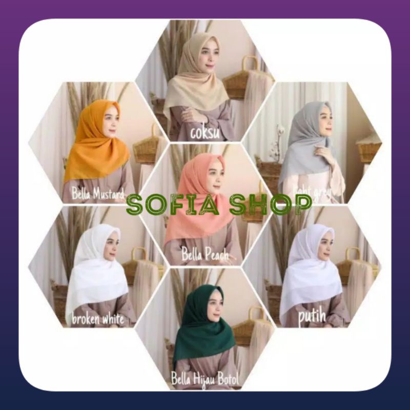 hijab bella square segi empat hijab segi empat bella square