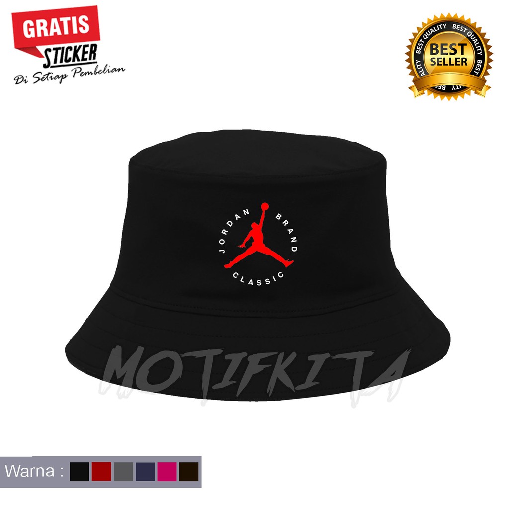 Topi Bucket MICHAEL JORDAN NBA BASKETBALL Pria dan Wanita Simple elegan Terlaris Distro MOTIFKITA