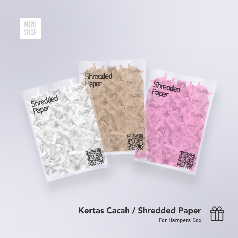 

Kertas cacah / shredded paper untuk box kemasan hampers ( rawis / kardus )