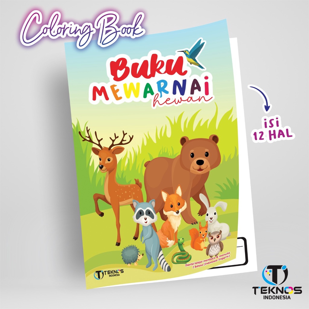 

BUKU ANAK - BUKU MEWARNAI HEWAN - BUKU EDUKASI ANAK PAUD TK