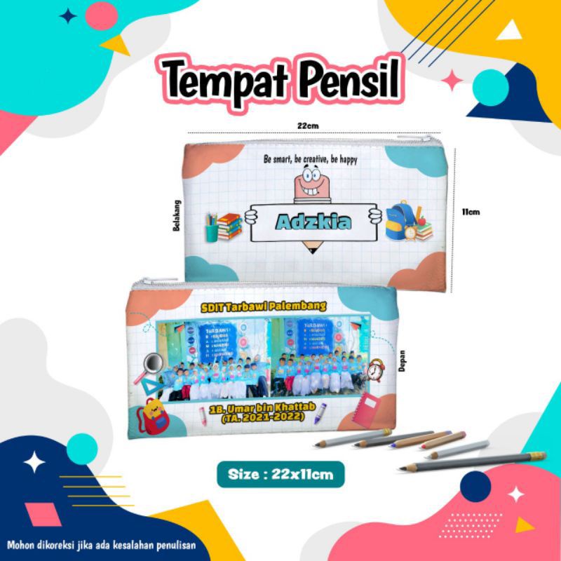 

Tempat Pensil custom NAMA FOTO keren