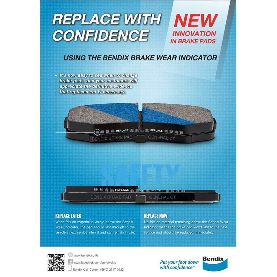 Kampas Rem HRV BENDIX Brake Pad DB 2304 GCT