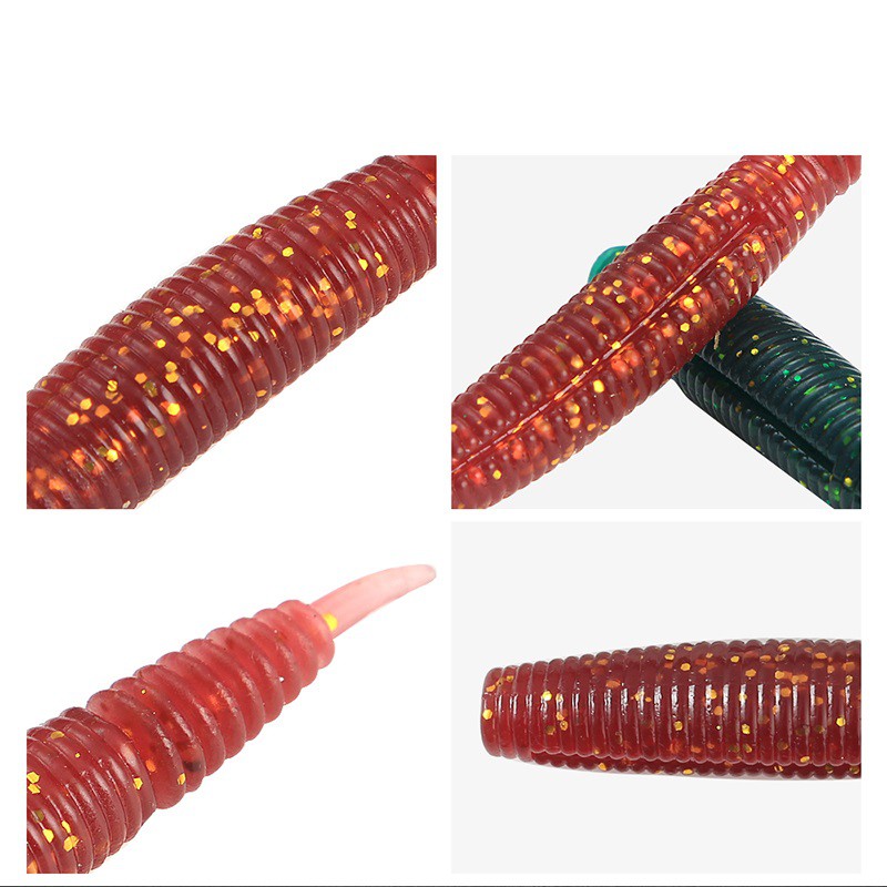 1Pcs Softworm Umpan Pancing Luminous 10cm 7.5g Swimbait Fishing Lure Umpan lembut Jigging Kail Bass Wobbler Jigging Tackle