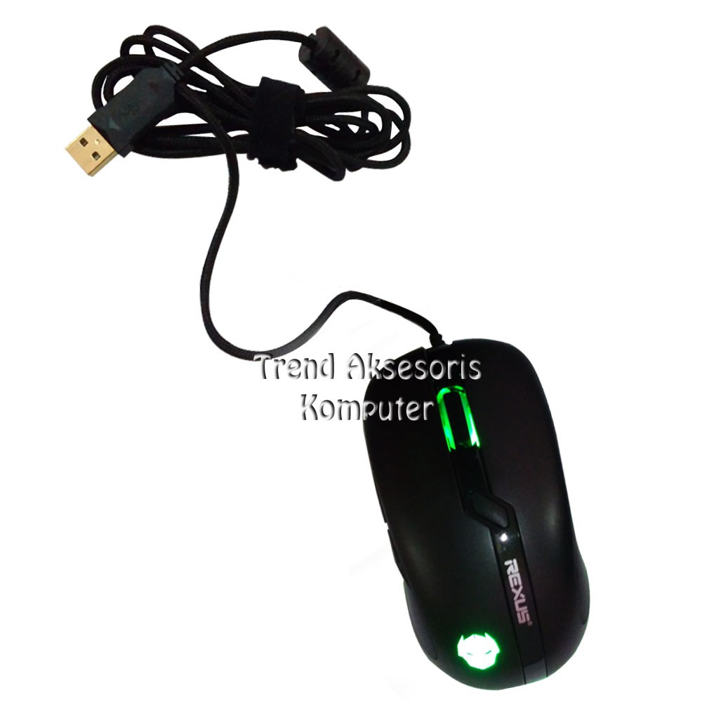 Trend-Rexus Titanix TX2 Macro Gaming Mouse 6D USB with LED - Hitam