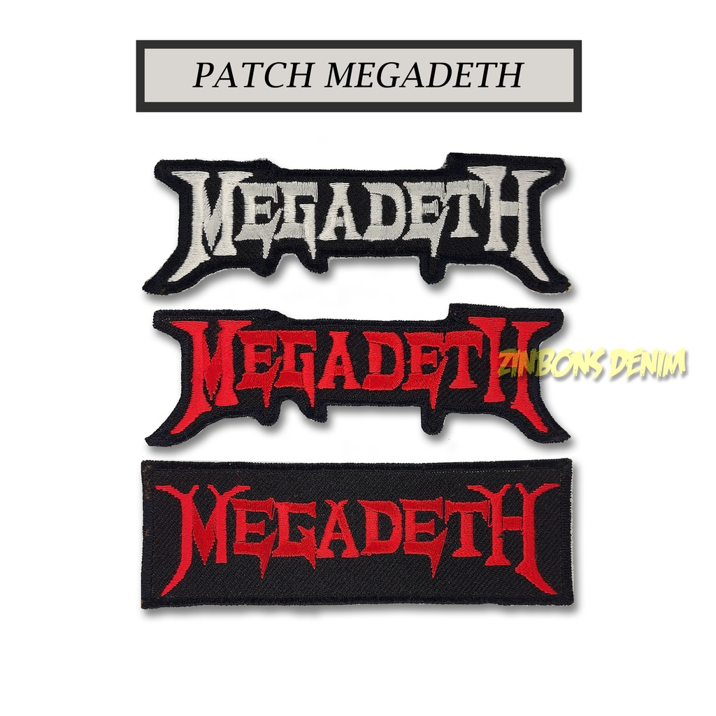 ZINBONS Patch bordir emblem satu set megadeth