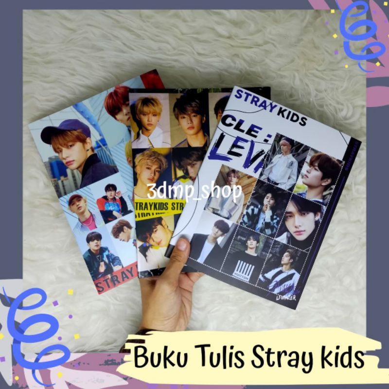 Buku tulis notes note stray kids levanter yellow woods