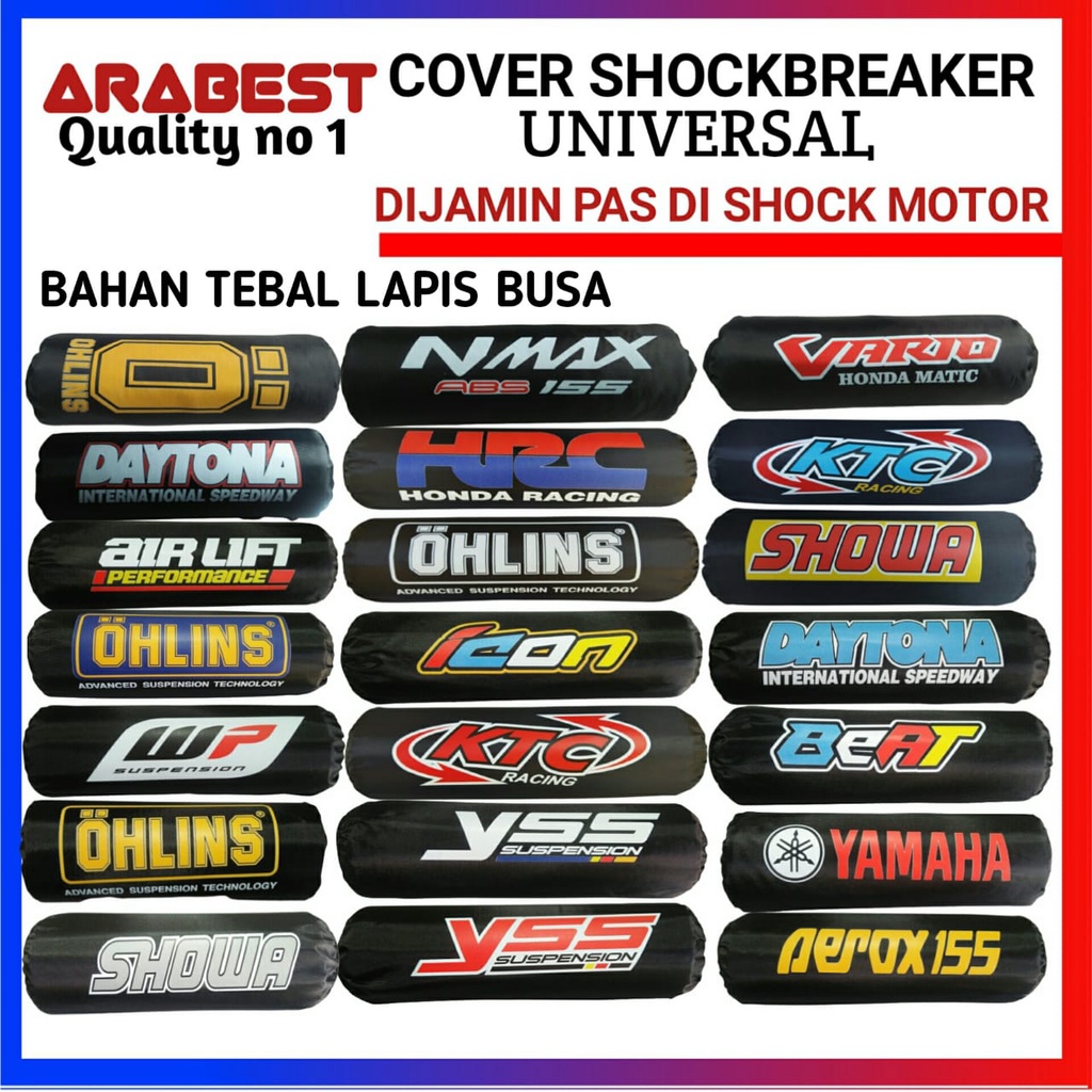 Sarung shockbreaker sablon tutup Shockbreaker Tutup Shock Belakang UNIVERSAL