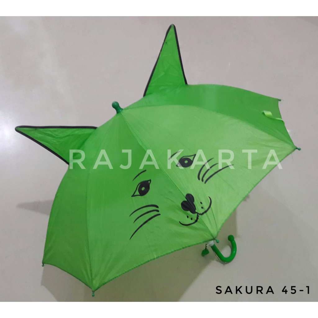 Payung Anak Kuping Lucu Merk Sakura 45-1