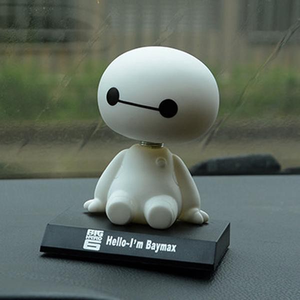 Boneka Pajangan Mobil Baymax Shake Head Toy