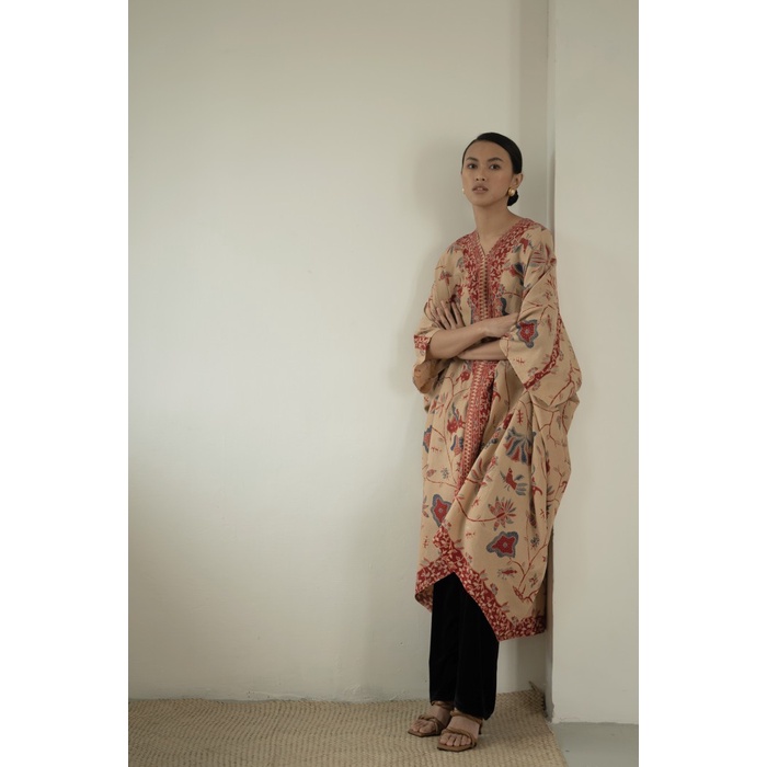 TERBARU        Amira Dress Batik 03/Kaftan Modern/Kalong/Gamis/Hijab/Lowo