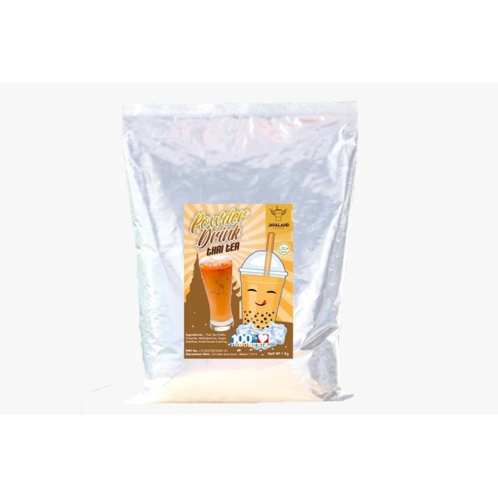 

(BISA COD) Bubuk minuman powder drink rasa thai tea javaland 1kg