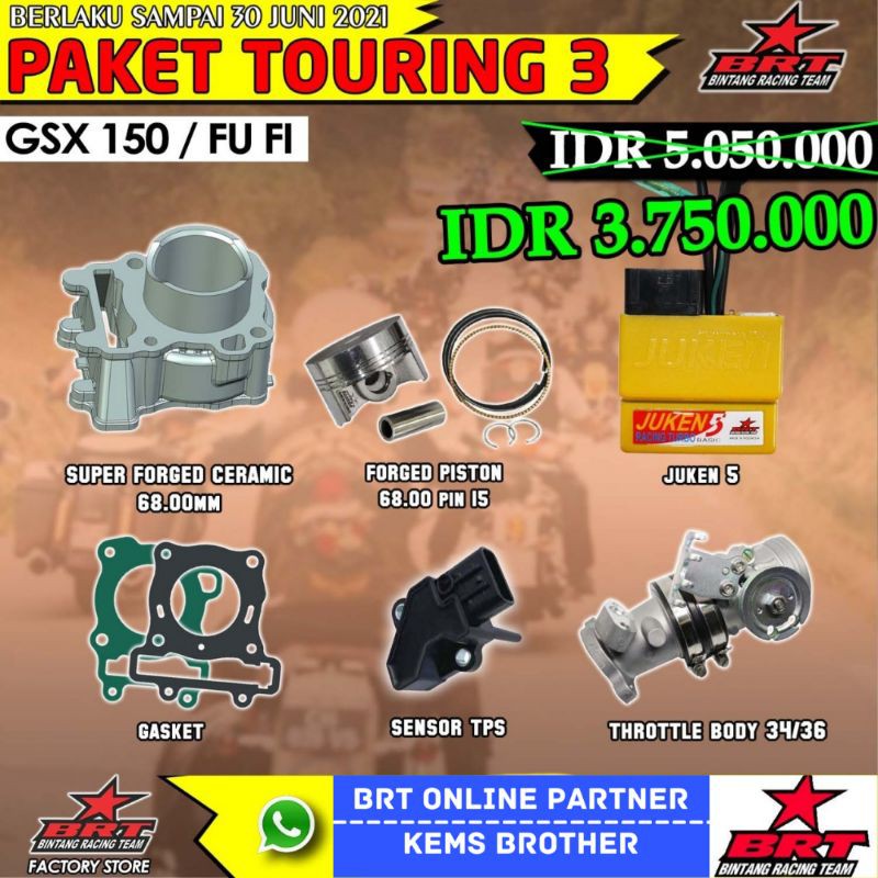 BLOK BRT GSX 150 DAN SATRIA FU FI PLUS ECU JUKEN 5 DAN THROTTLE BODY BERIKUT SENSOR TPS BRT