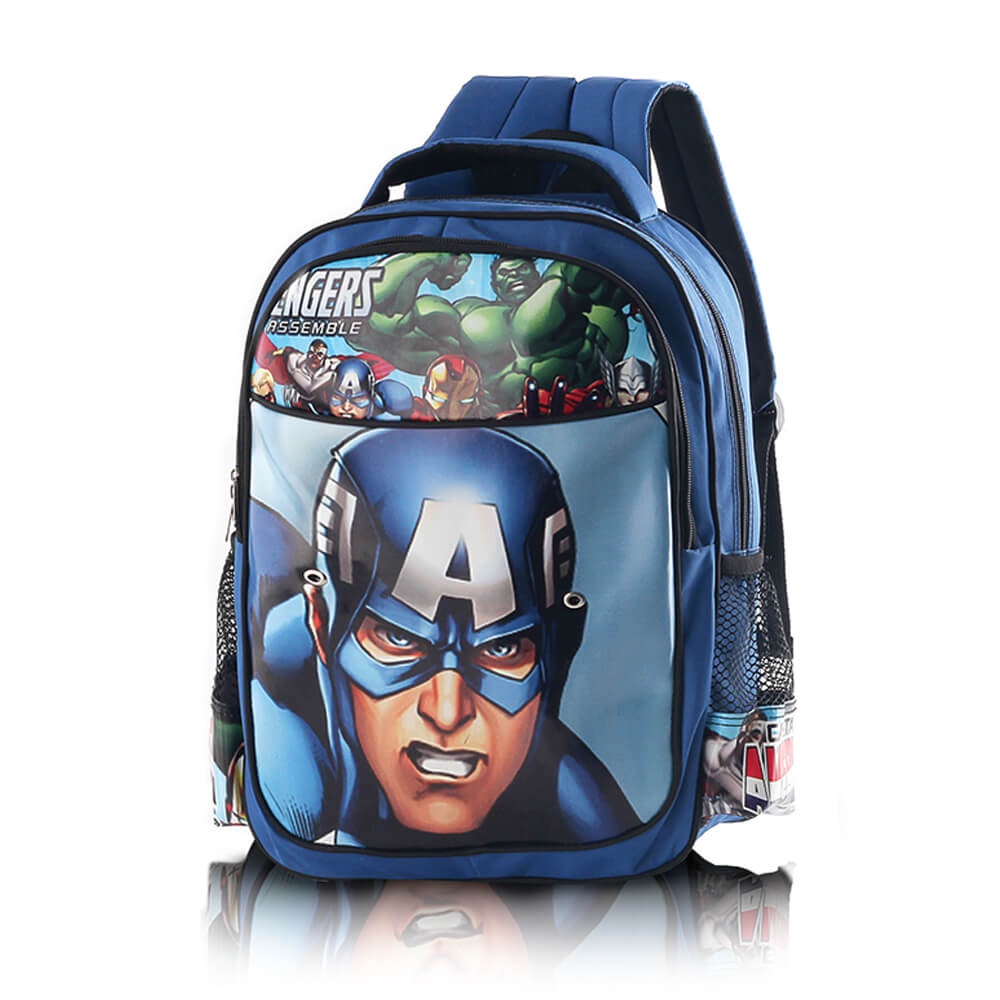 Tas Sekolah Ransel Backpack Anak Laki Laki TK SD Captain America Lucu Model Terbaru Kualitas Terbaik