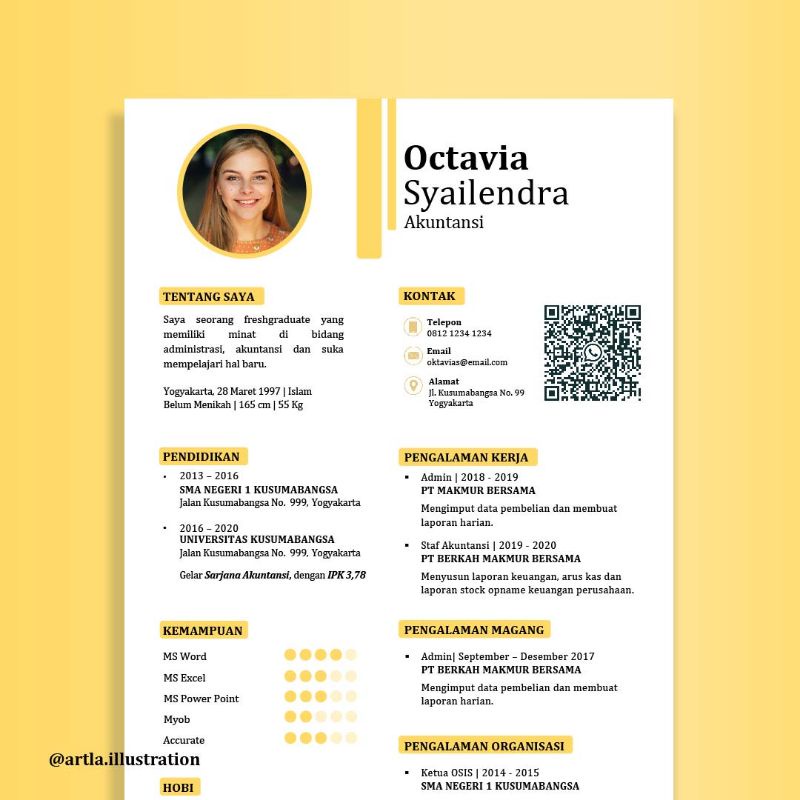 

Template CV + Surat Lamaran