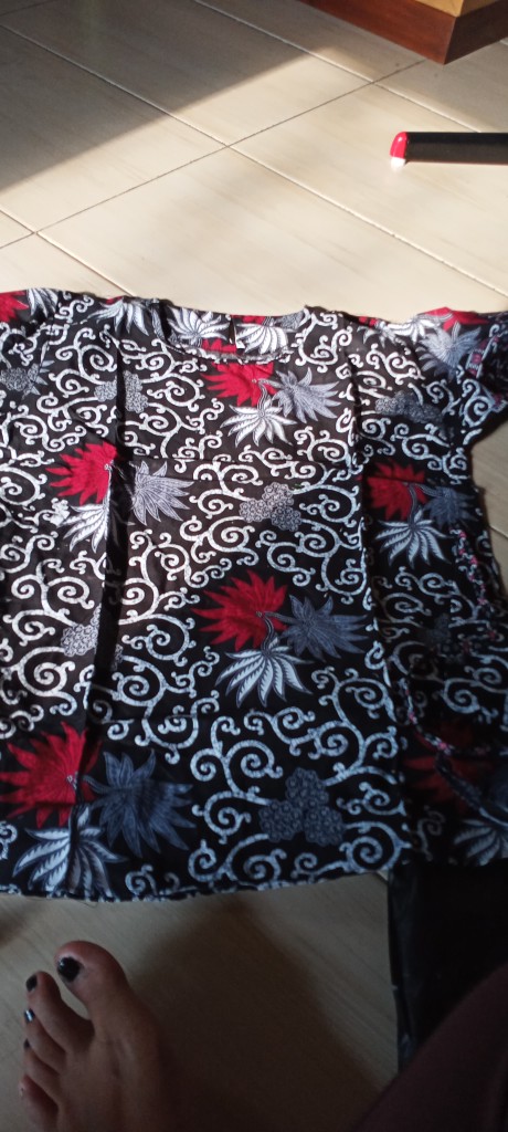 Batik Couple Keluarga Sania Ruffle Ori Ndoro Jowi Dnt Motif Toples