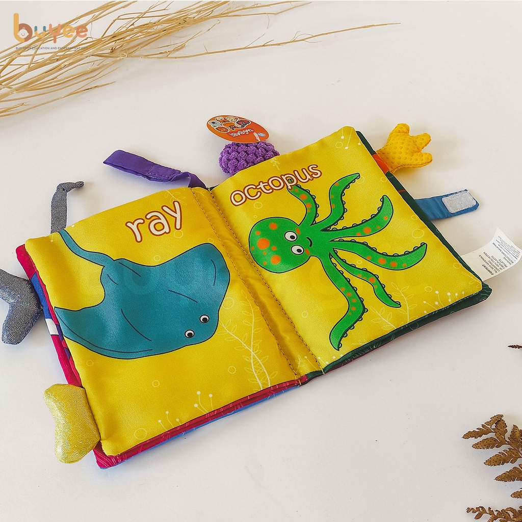 Mainan Bayi Softbook | Buku kain Bayi | Sensory Cloth Book for Baby