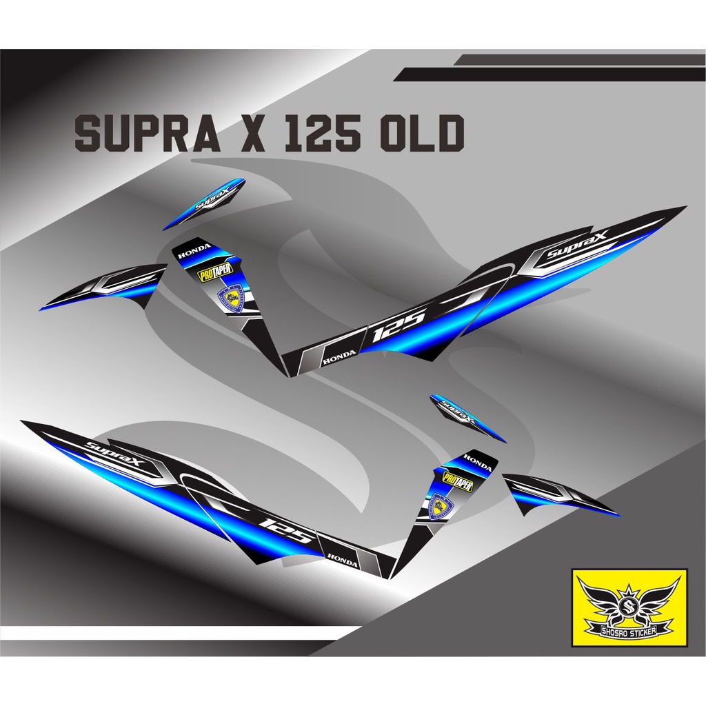 VARIASI LIS CUSTOM / COD STICKER VARIASI MOTOR HONDA SUPRA X 125 OLD STRIPING VARIASI/STICKER CUSTOM