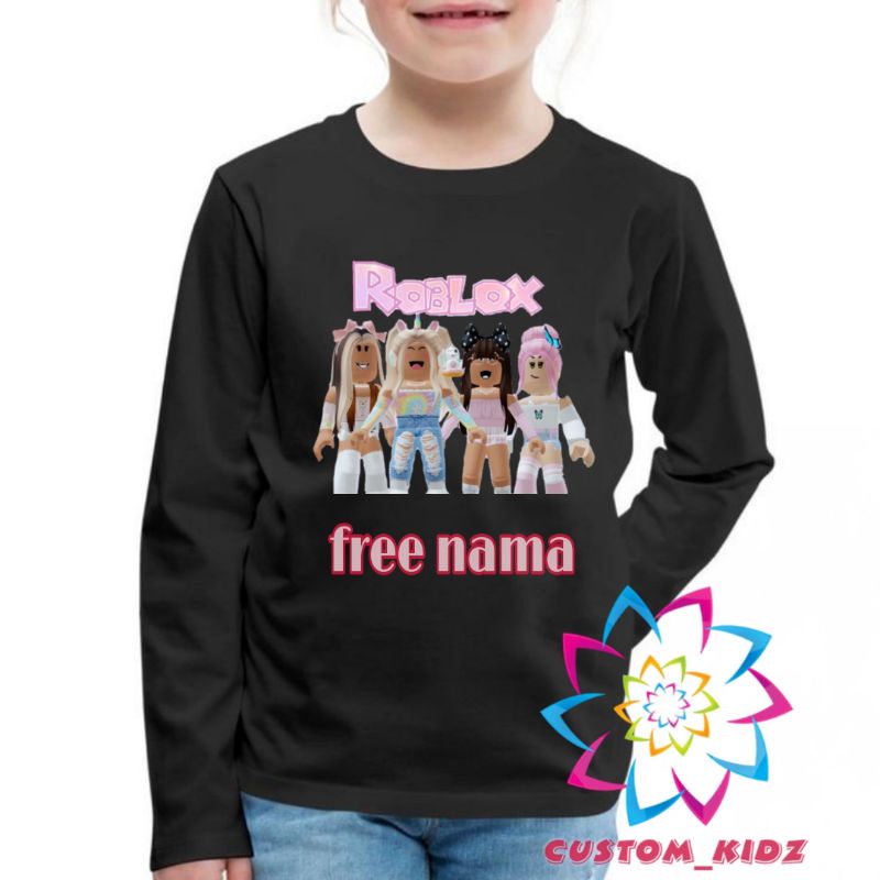 FREE NAMA KAOS ROBLOX TANGAN PANJANG