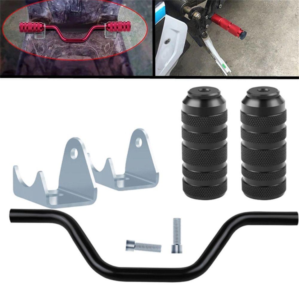 LANFY Foot Pegs Awet Motor Skidproof Moped Scooter Untuk Motor Trail ATV UTV Pasak Pedal