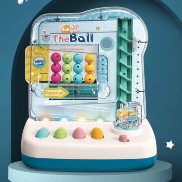 

mainan edukasi roll the ball - automatic blue Berkualitas