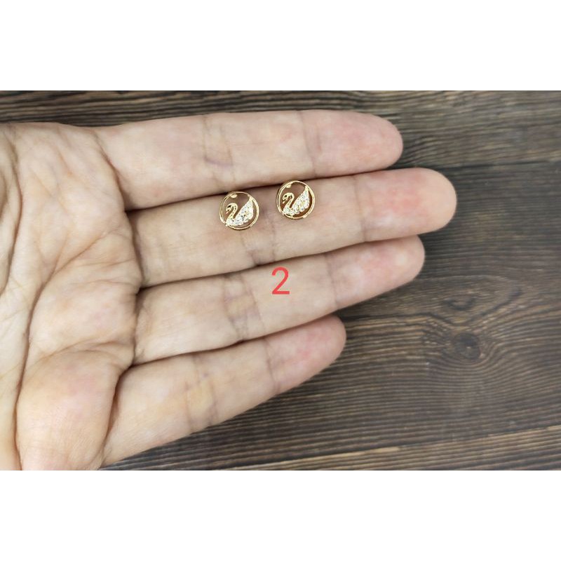 Fifi Fashion Anting Giwang Gold Model 1 Diamond Xuping Titanium Antikarat Antialergi 28#