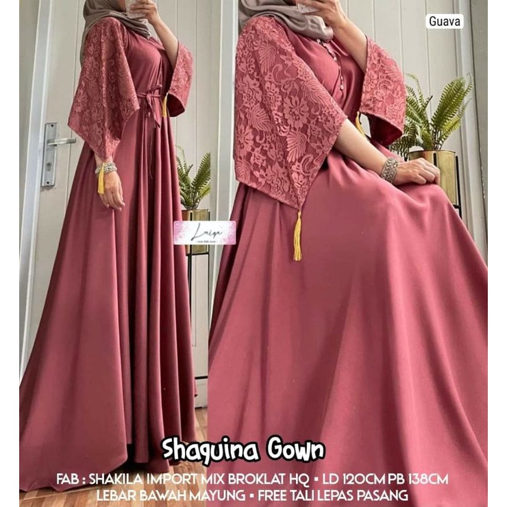 Shaquina gown abaya busui ori by laiqa