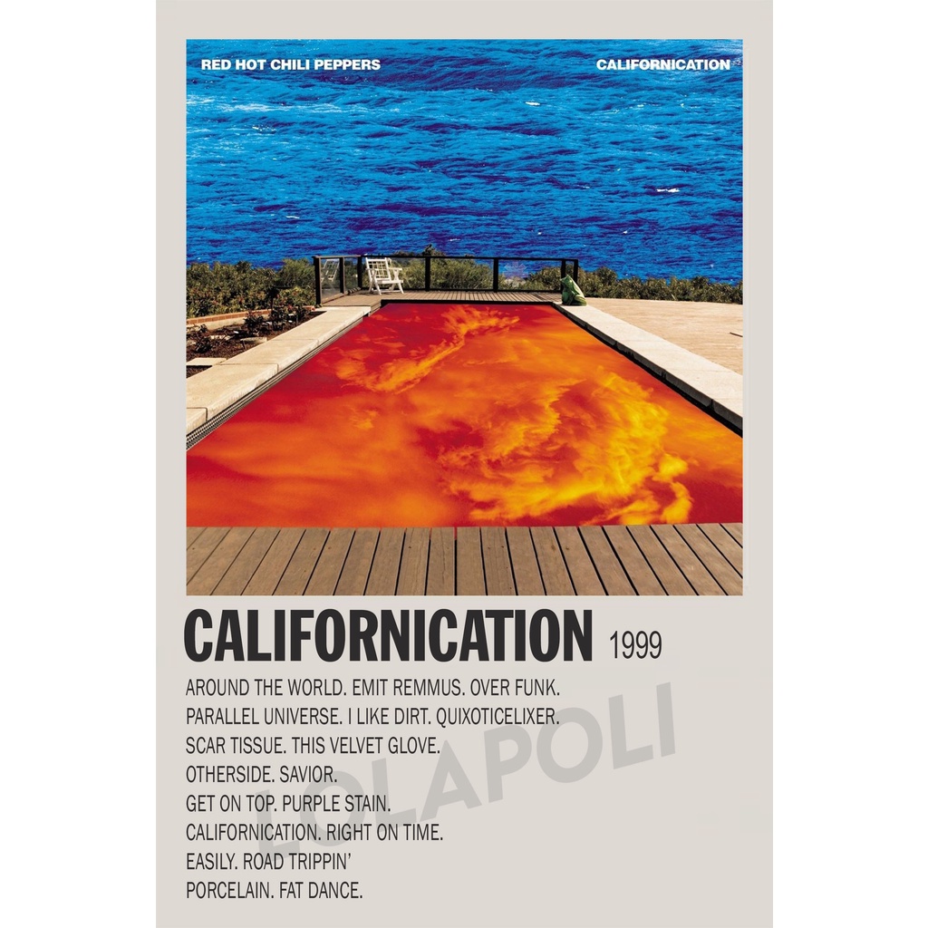 Poster Cover Album Californication - Red Hot Chili Peppers