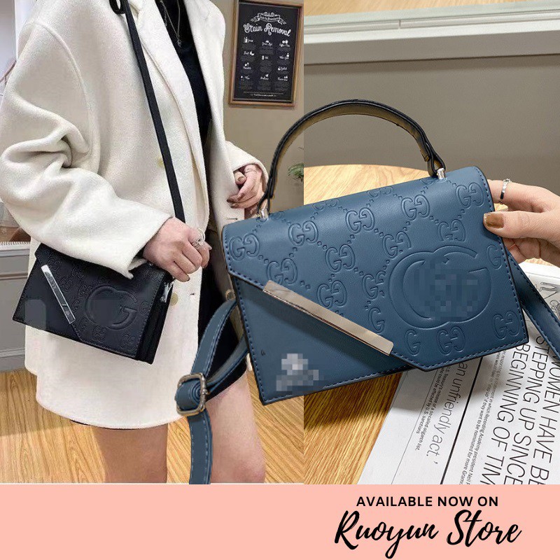 RYX - Diagonal Flap Tas Selempang Persegi Casual - Ori Import