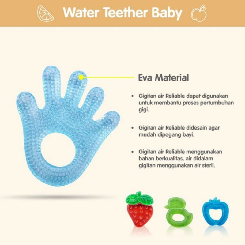 Reliable water filled teether. RAC8811 mainan gigit gigitan bayi baby anak murah