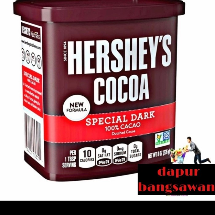 

hershey's cocoa dark chocolate coklat bubuk cacao powder hershey