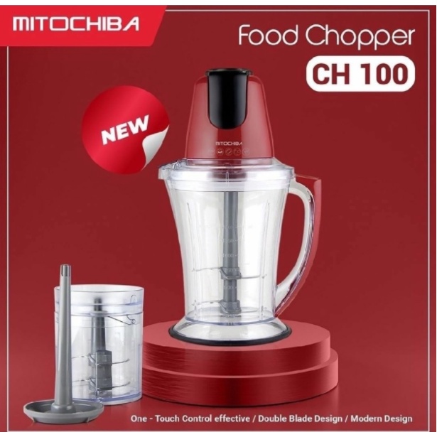 Mitochiba Chopper Food Blender 1,5 Liter CH-100 CH100 Daging dan Bumbu