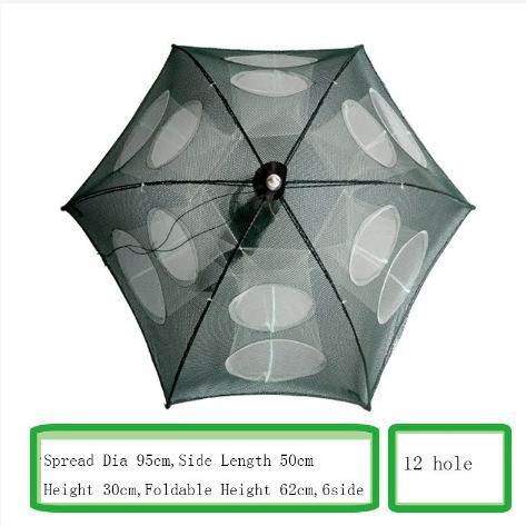 [PERANGKAPIKAN] - Jaring Pancing Ikan Hexagonal 12 Hole Fishing Net Trap Cage