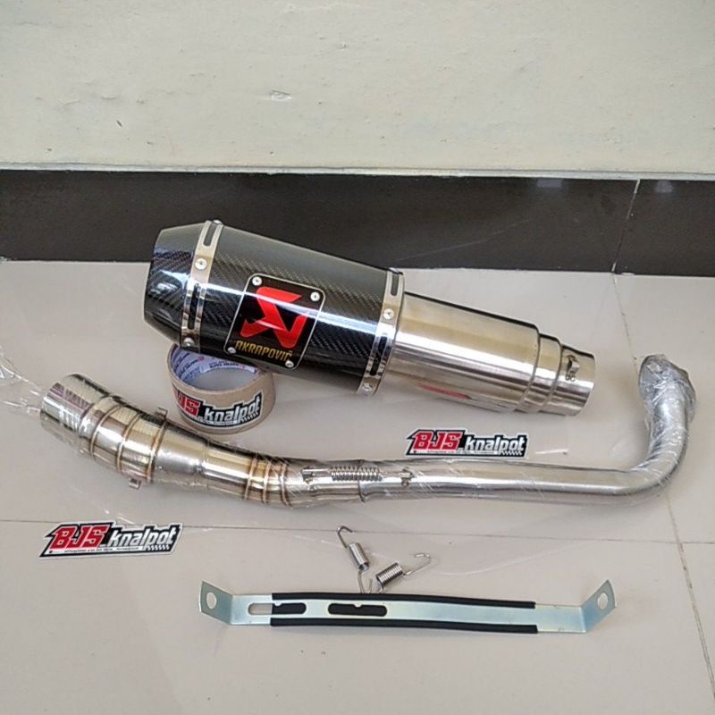 Knalpot akrapovic Nmax Aerox 155 Vario Beat street Scoopy new Xride mio soul Adv pcx Genio-Carbon -all new nmax