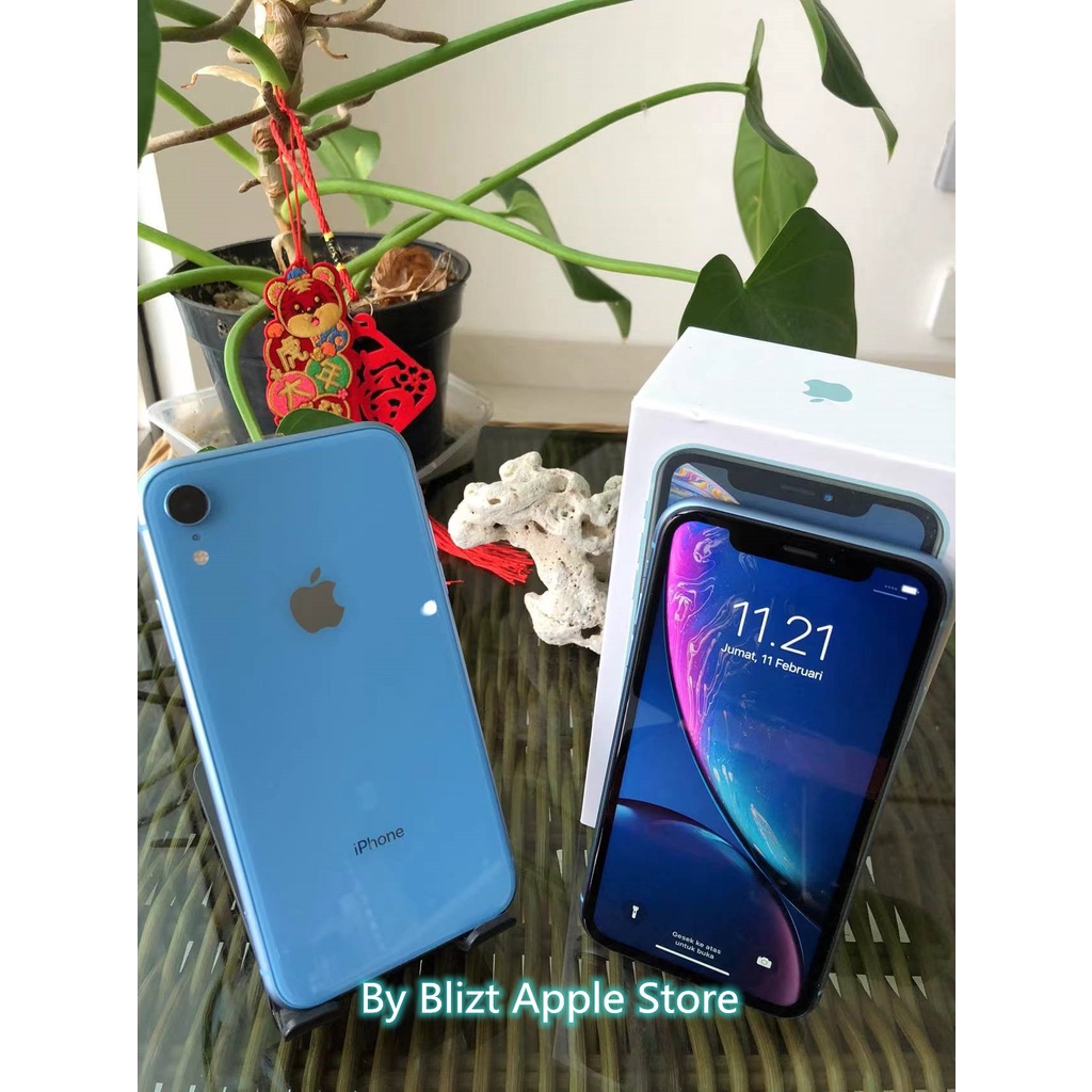 iPhone XR 128GB All Sim Silent Fullset Original Second Mulus100% 3utools All Green (Garansi 1 Tahun)